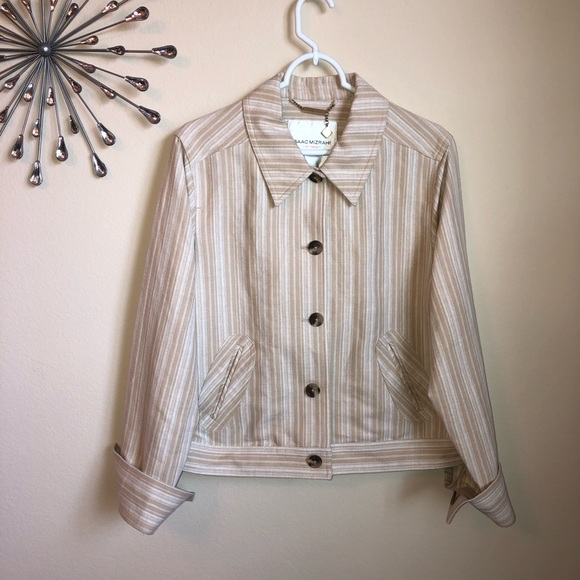 Isaac Mizrahi Jackets & Blazers - ISAAC MIZRAHI STRIPED JACKET XXL NWOT